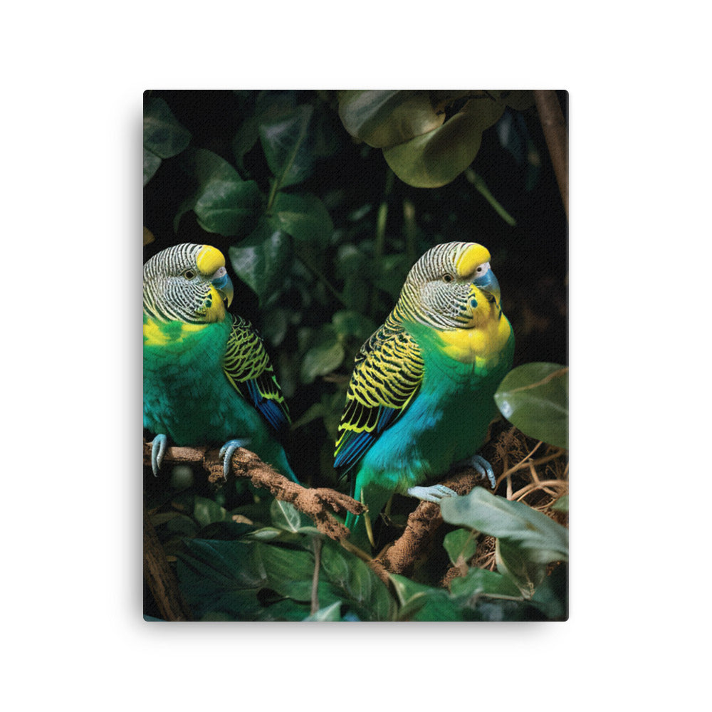 Budgerigar Canvas - PosterfyAI.com