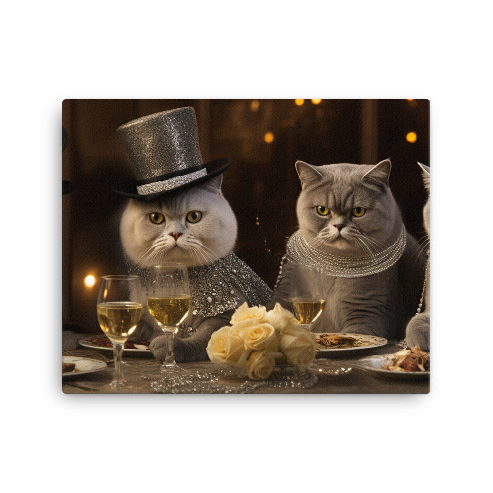 Exotic Shorthair Canvas - PosterfyAI.com