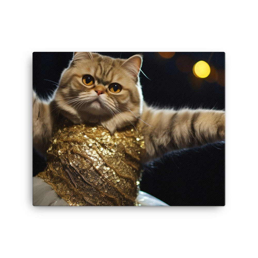 Exotic Shorthair Canvas - PosterfyAI.com