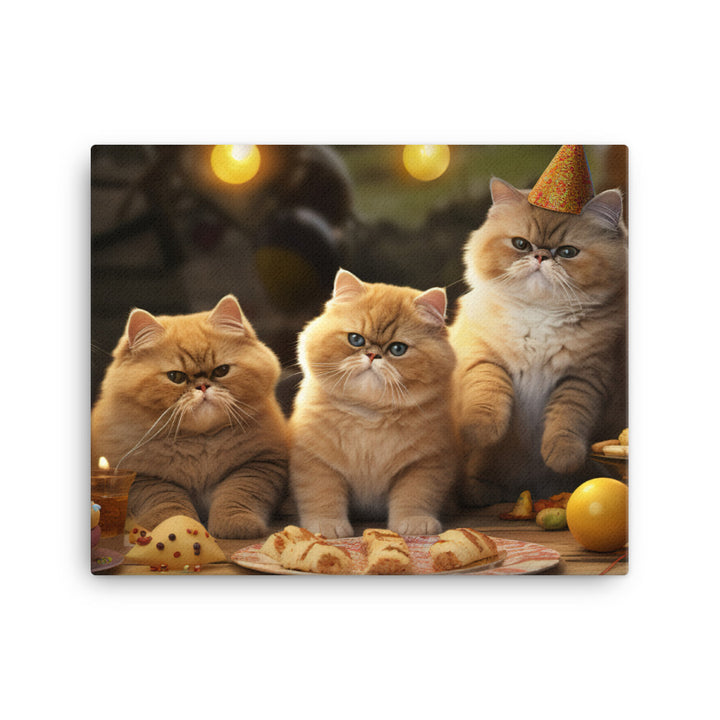 Exotic Shorthair Canvas - PosterfyAI.com