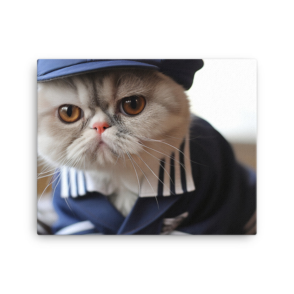 Exotic Shorthair Mail Carrier Canvas - PosterfyAI.com