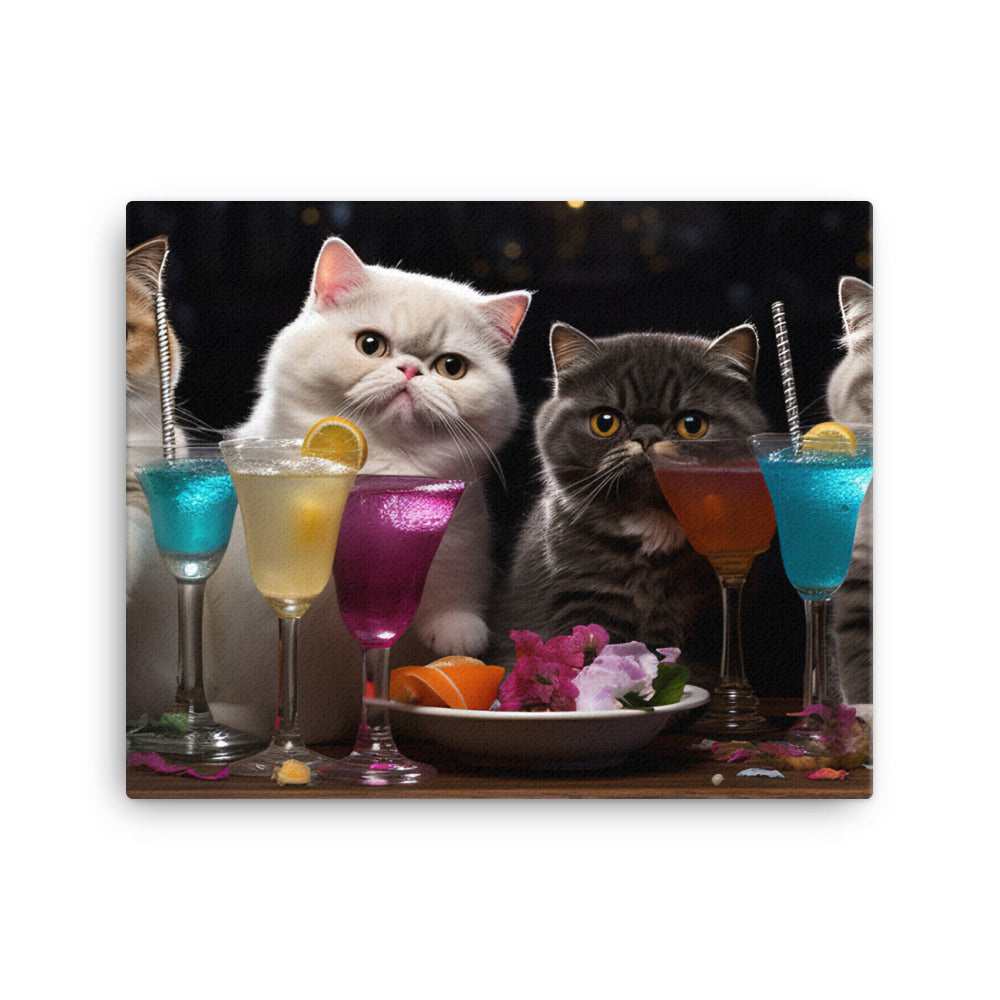 Exotic Shorthair Canvas - PosterfyAI.com