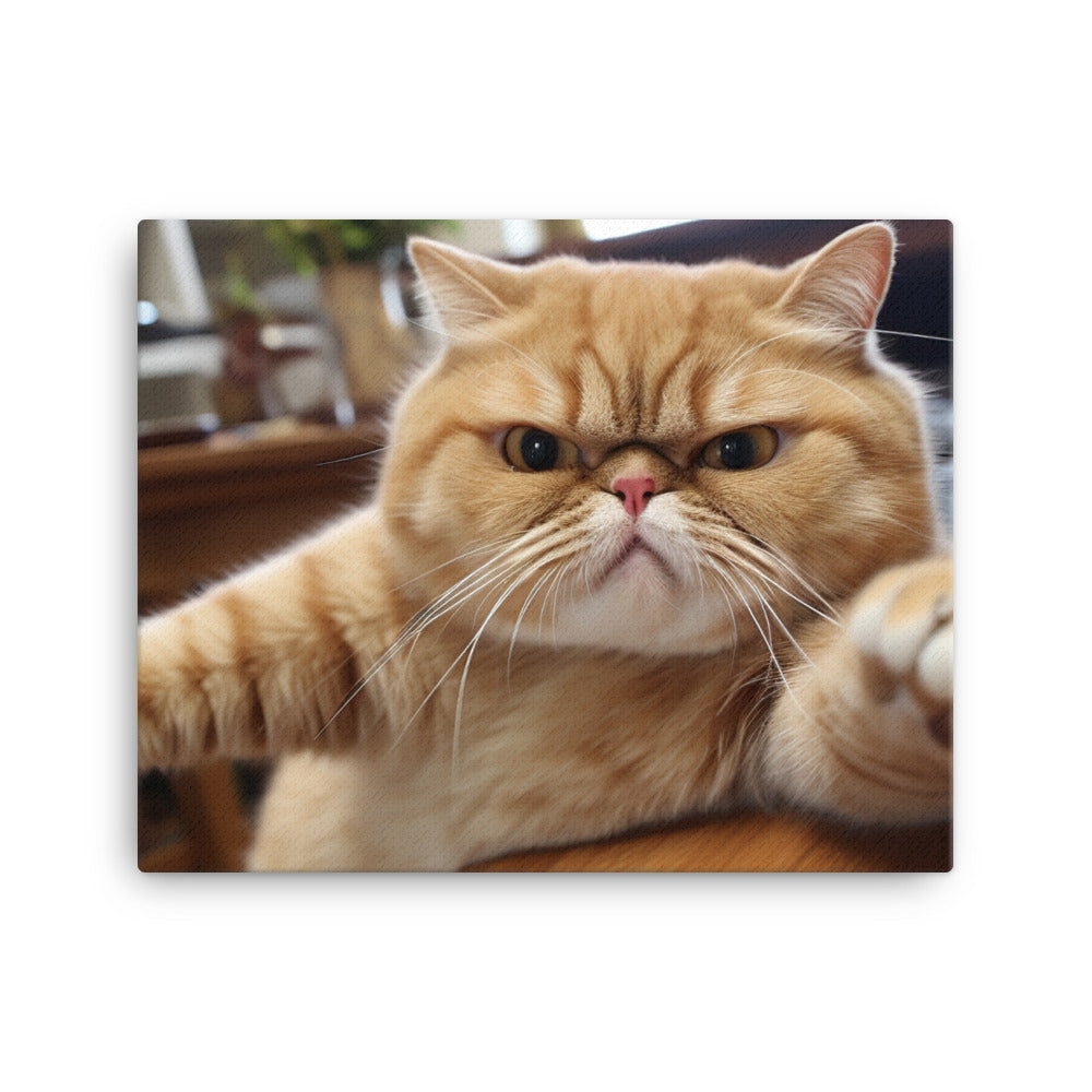 Exotic Shorthair Canvas - PosterfyAI.com