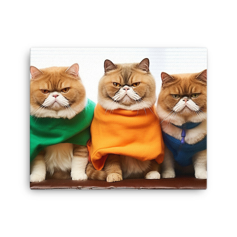 Exotic Shorthair Canvas - PosterfyAI.com