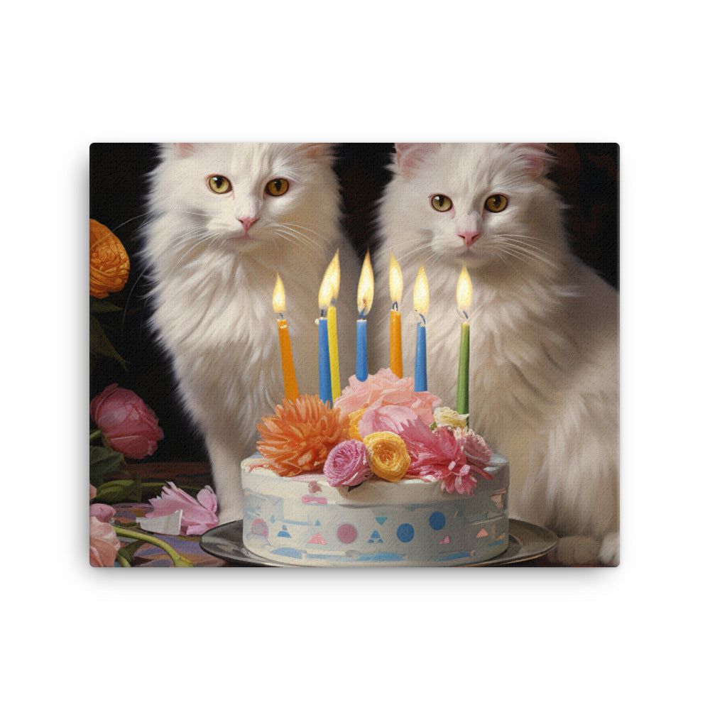 Turkish Van Canvas - PosterfyAI.com
