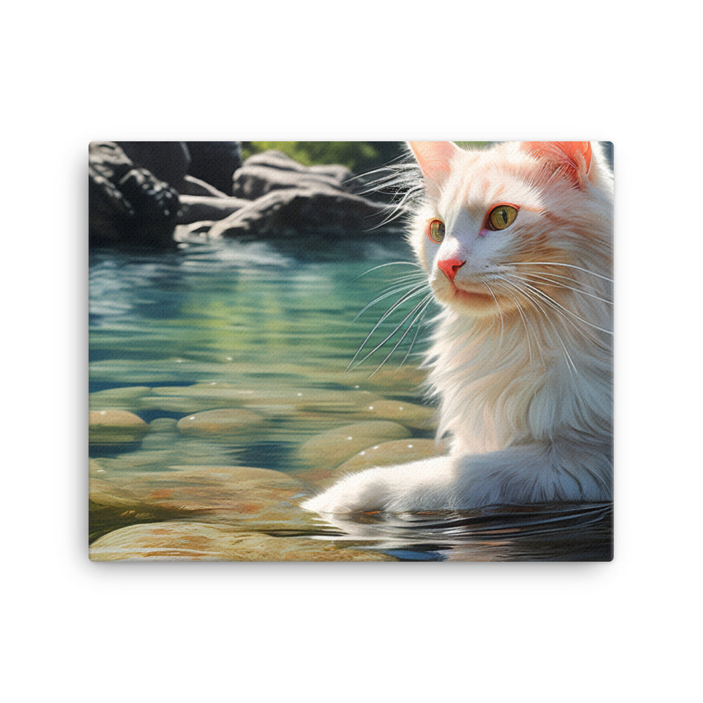 Turkish Van Canvas - PosterfyAI.com