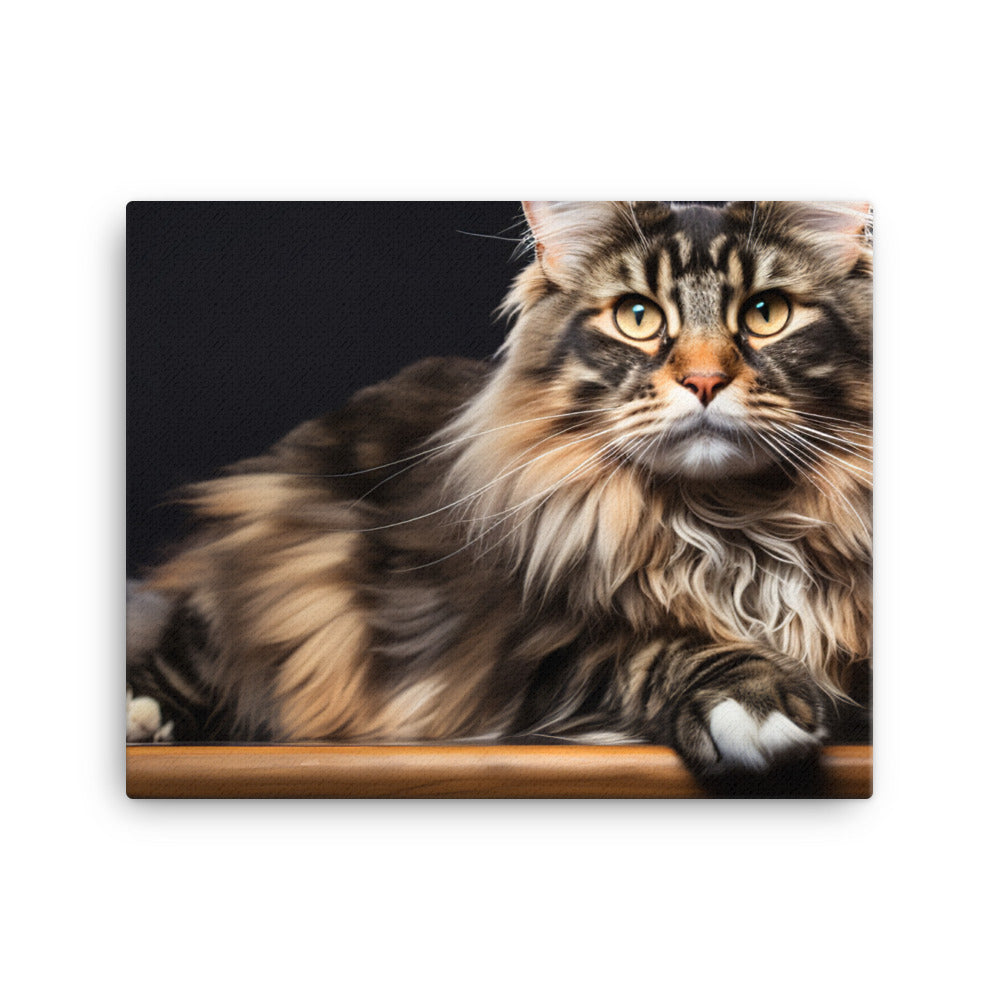 Maine Coon Canvas - PosterfyAI.com