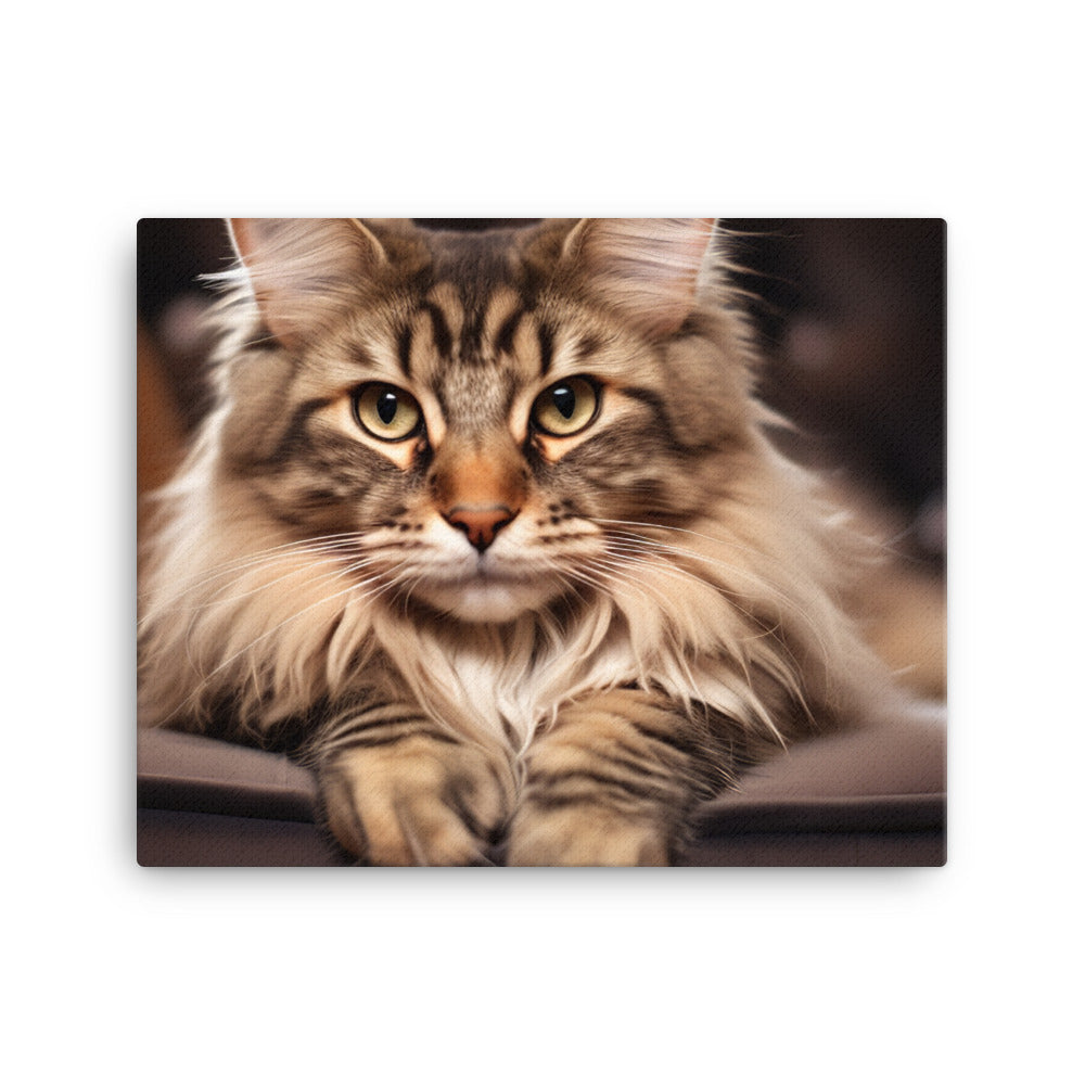 Maine Coon Canvas - PosterfyAI.com