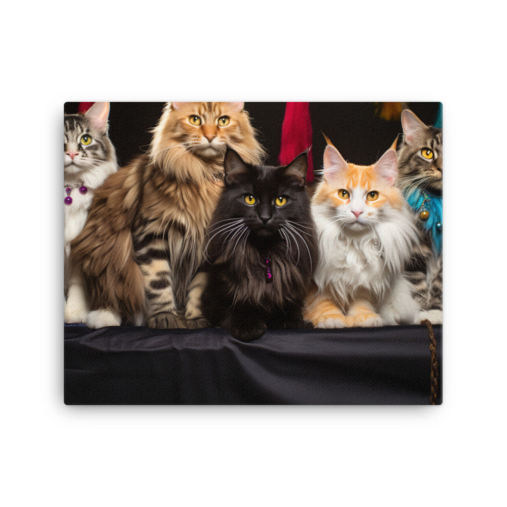 Maine Coon Canvas - PosterfyAI.com