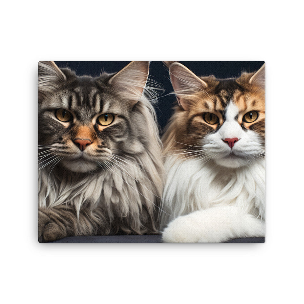 Maine Coon Canvas - PosterfyAI.com