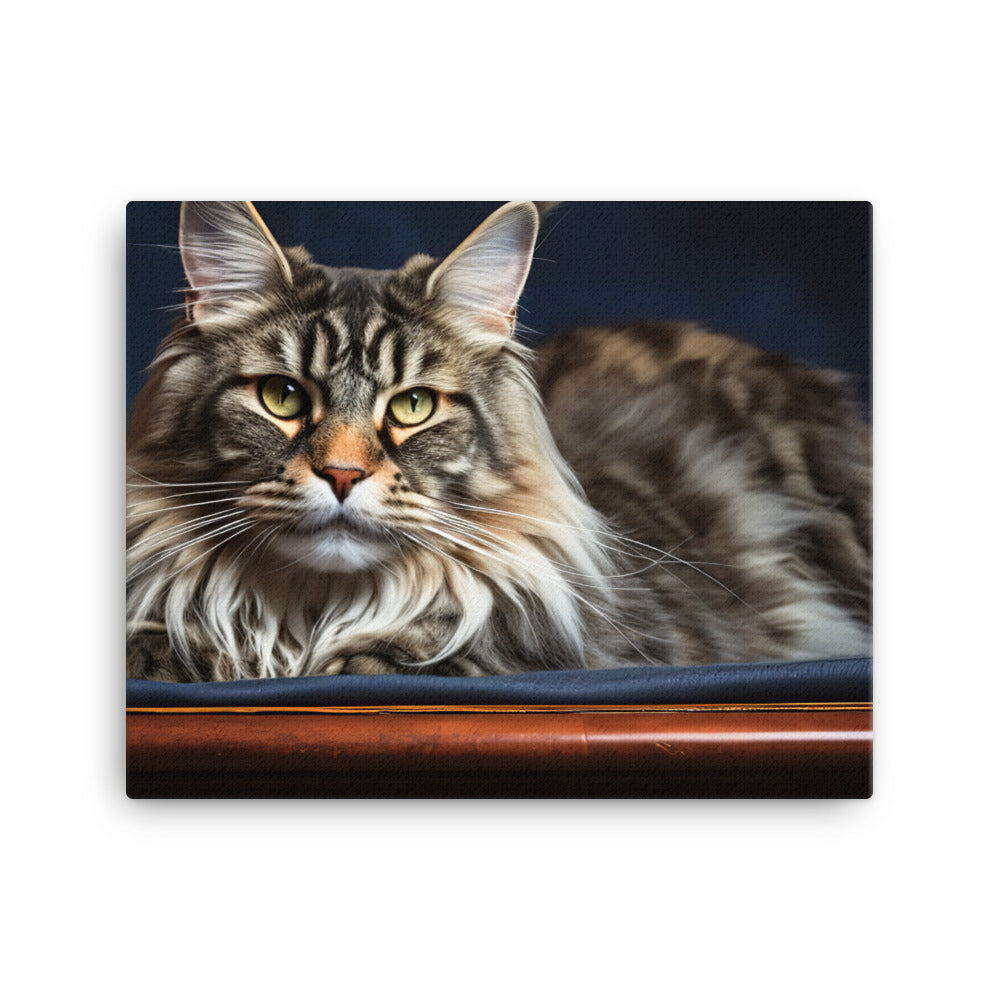 Maine Coon Canvas - PosterfyAI.com