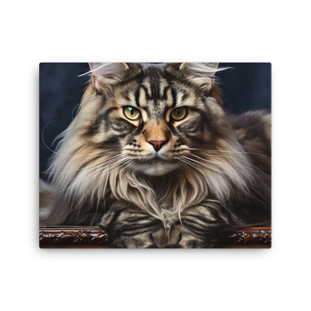 Maine Coon Canvas - PosterfyAI.com
