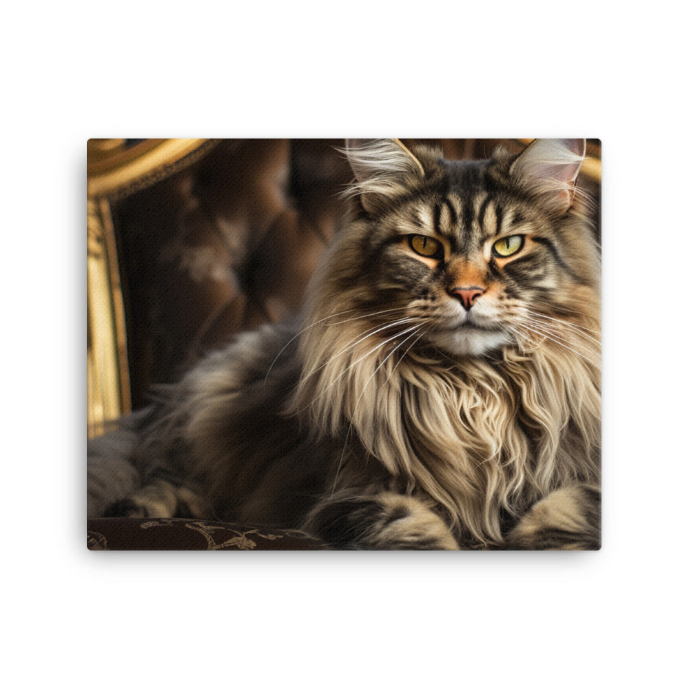 Maine Coon Canvas - PosterfyAI.com