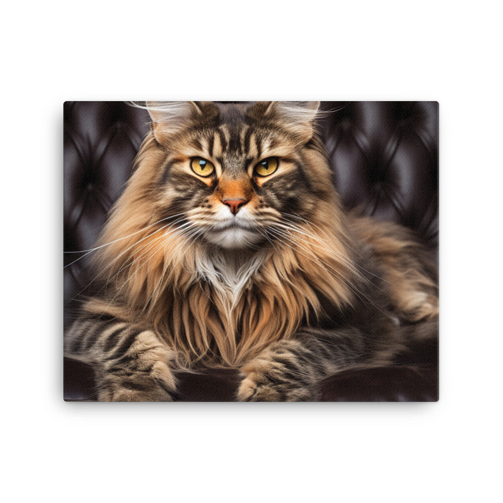 Maine Coon Canvas - PosterfyAI.com