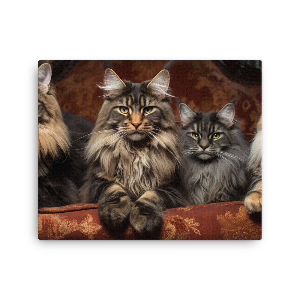 Maine Coon Canvas - PosterfyAI.com