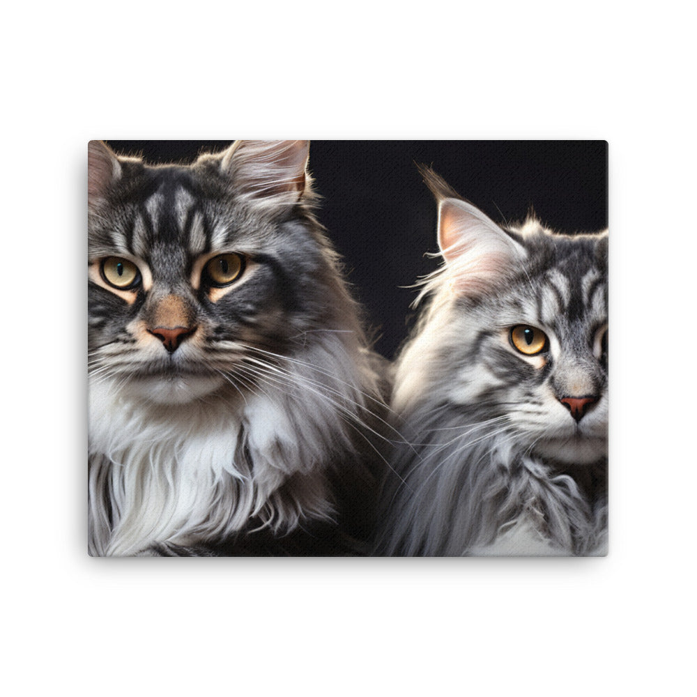 Maine Coon Canvas - PosterfyAI.com