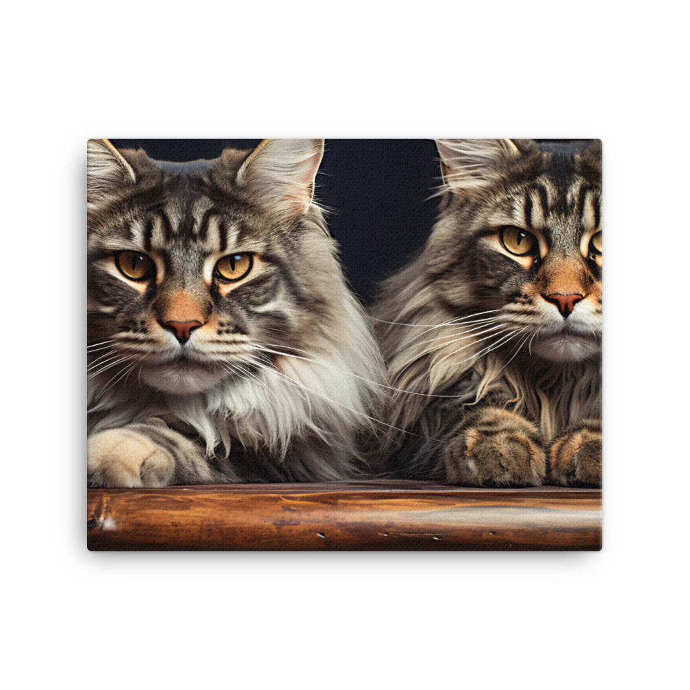 Maine Coon Canvas - PosterfyAI.com