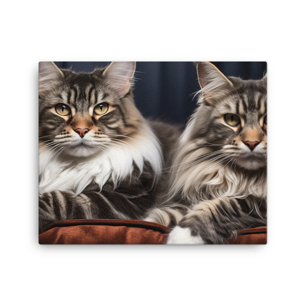 Maine Coon Canvas - PosterfyAI.com