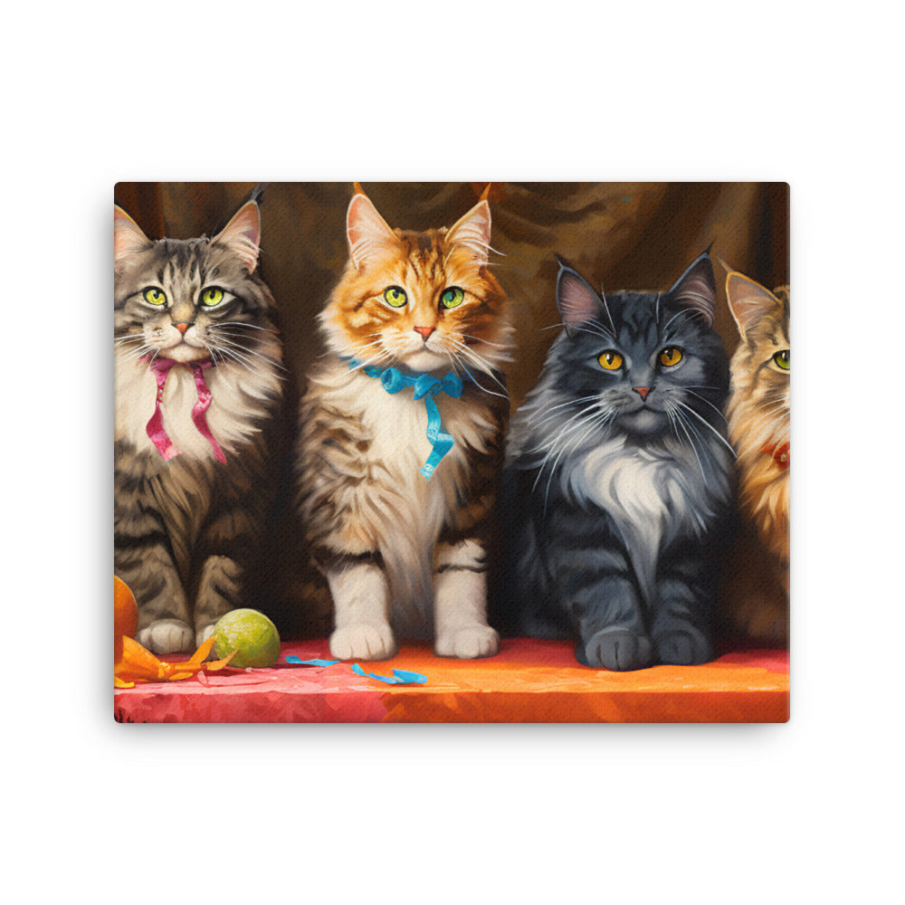 Maine Coon Canvas - PosterfyAI.com