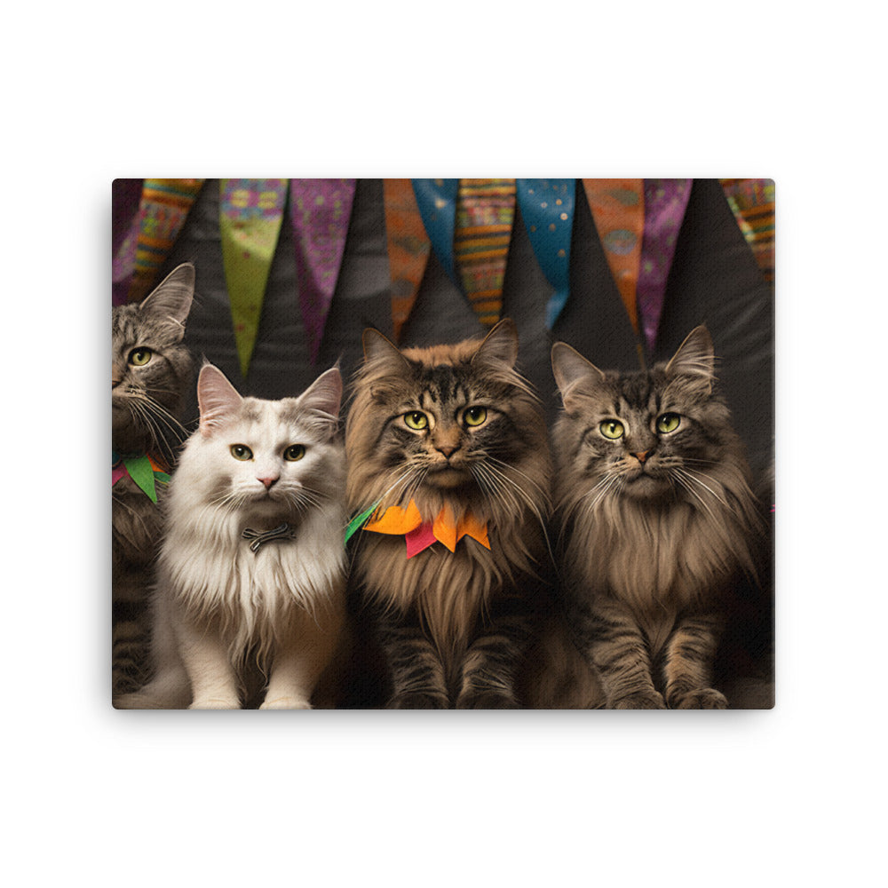 Maine Coon Canvas - PosterfyAI.com