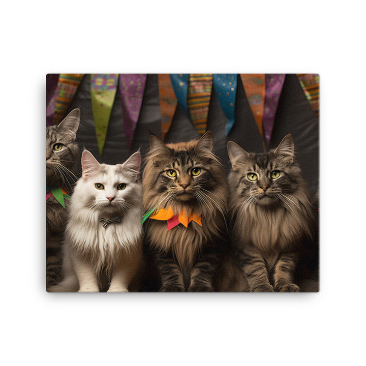 Maine Coon Canvas - PosterfyAI.com