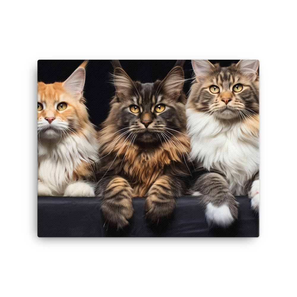Maine Coon Canvas - PosterfyAI.com