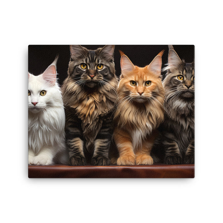 Maine Coon Canvas - PosterfyAI.com