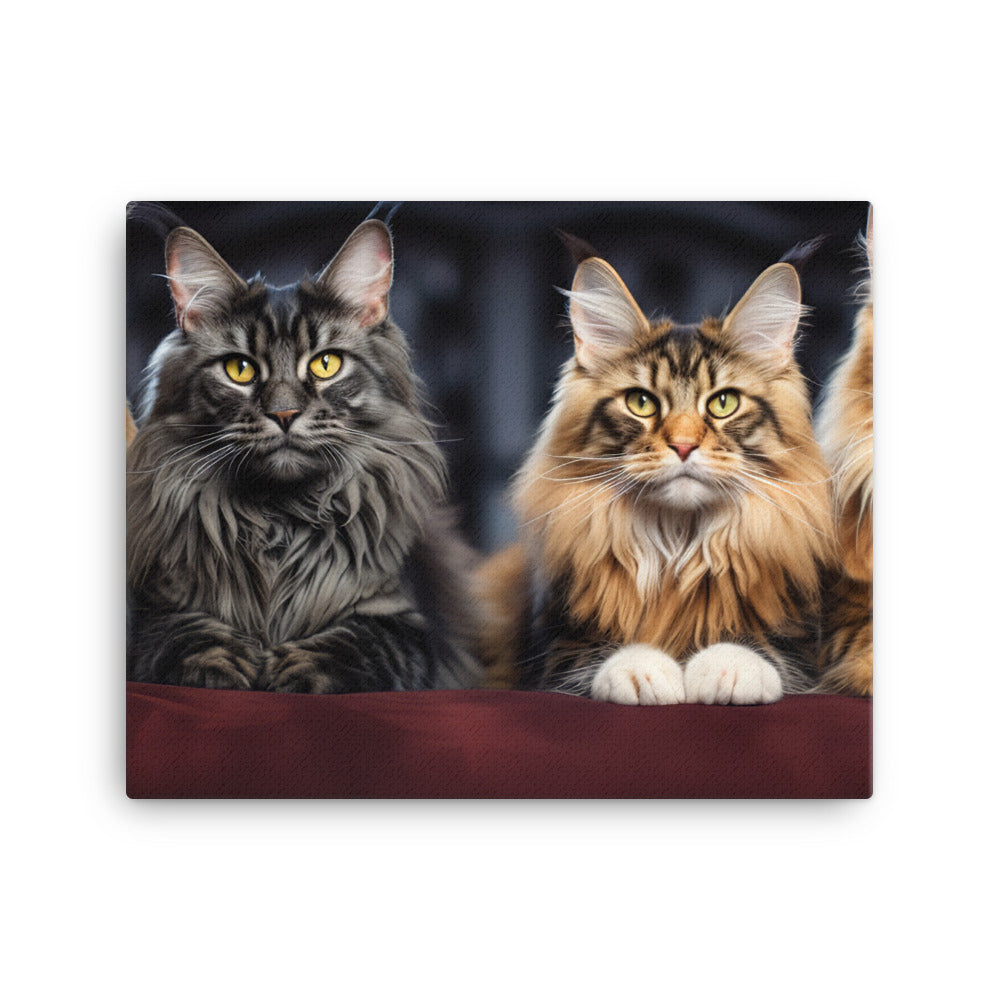Maine Coon Canvas - PosterfyAI.com