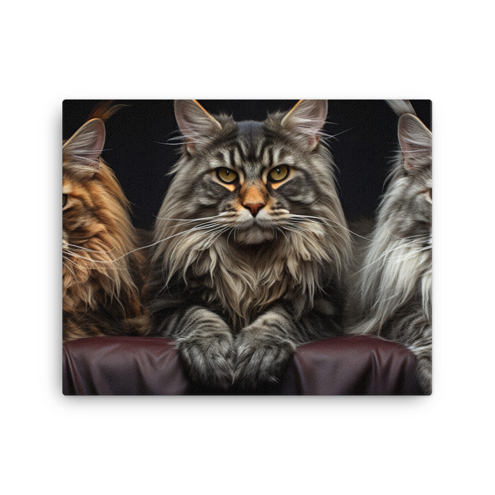 Maine Coon Canvas - PosterfyAI.com