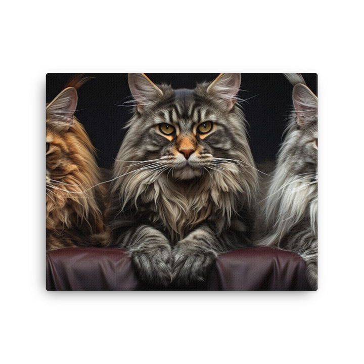 Maine Coon Canvas - PosterfyAI.com