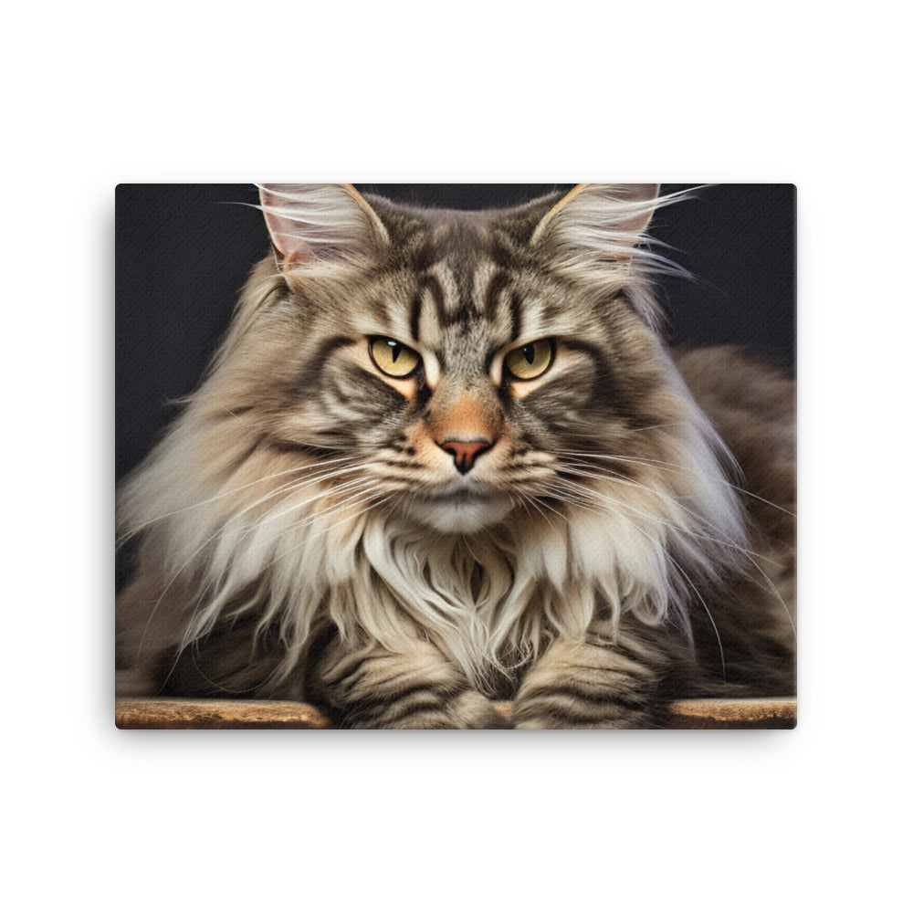 Maine Coon Canvas - PosterfyAI.com