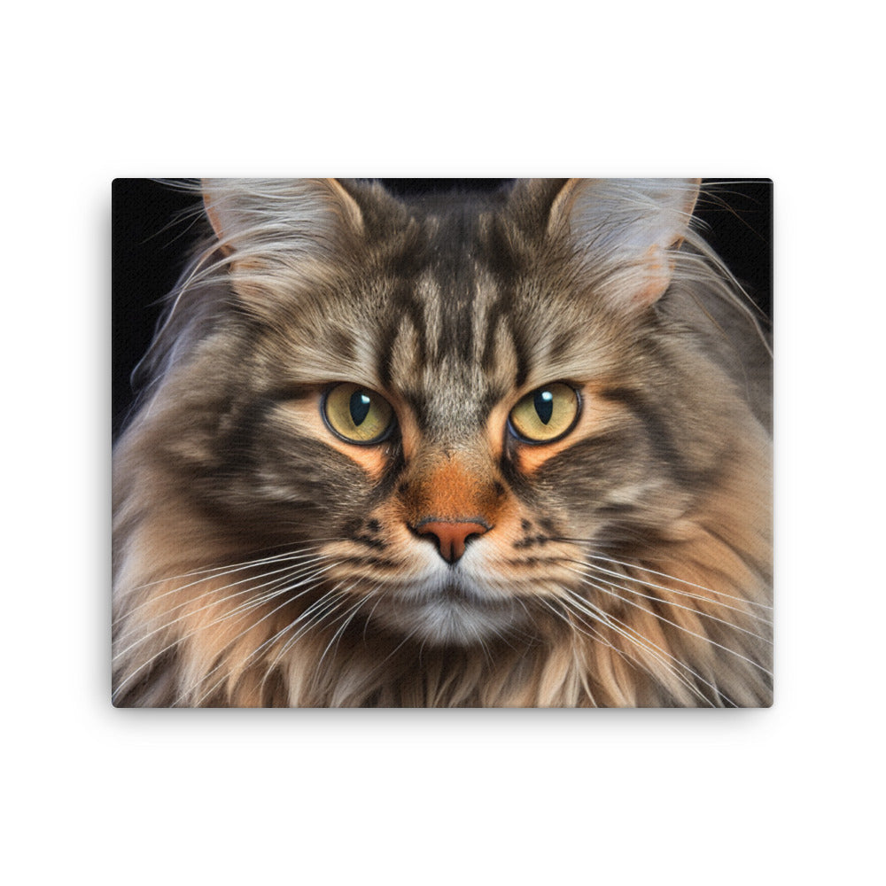 Maine Coon Canvas - PosterfyAI.com