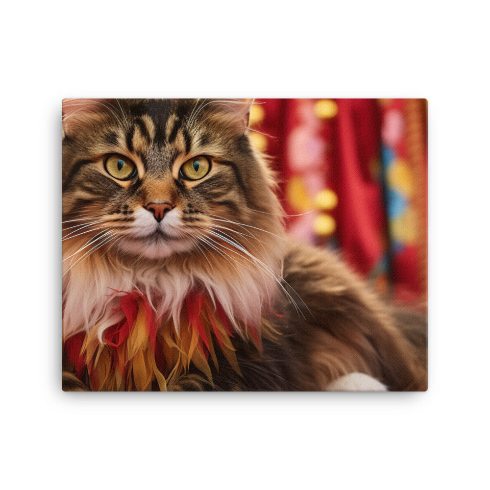 Maine Coon Canvas - PosterfyAI.com