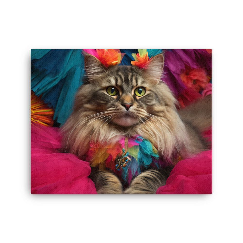Maine Coon Canvas - PosterfyAI.com