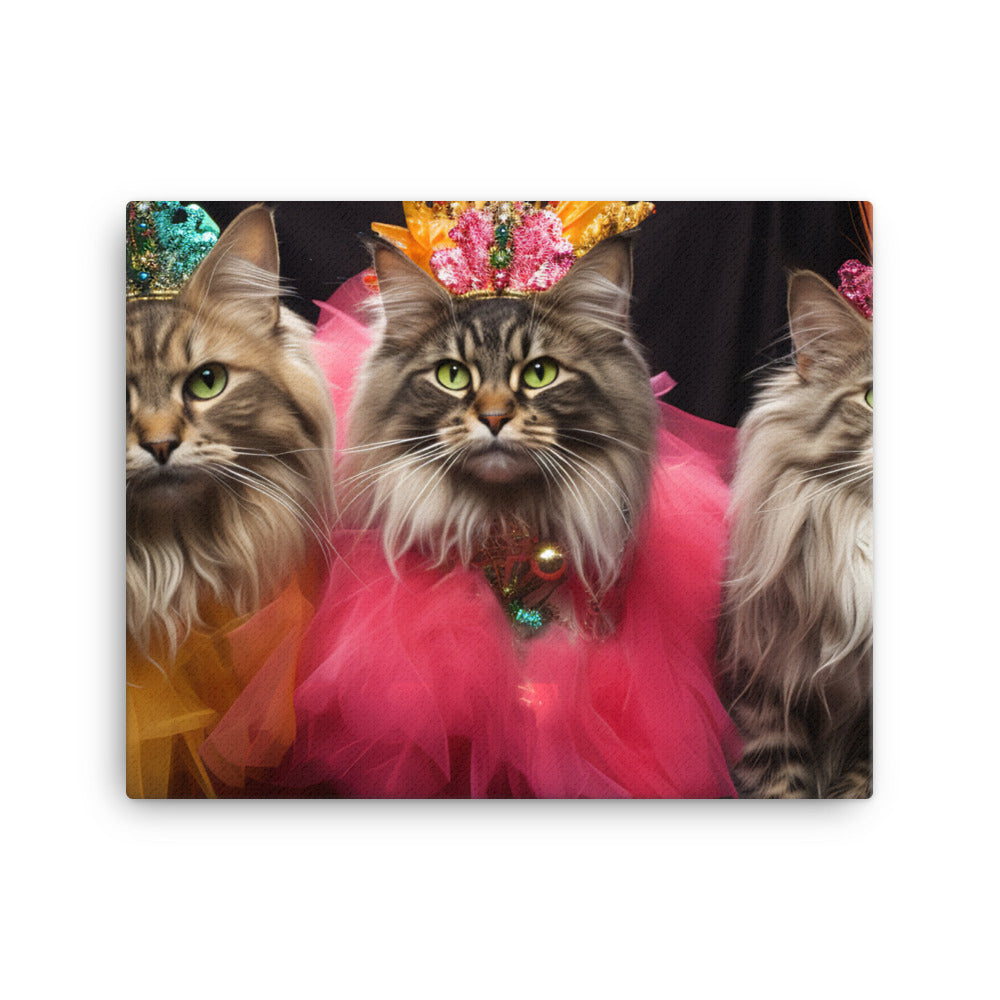 Maine Coon Canvas - PosterfyAI.com