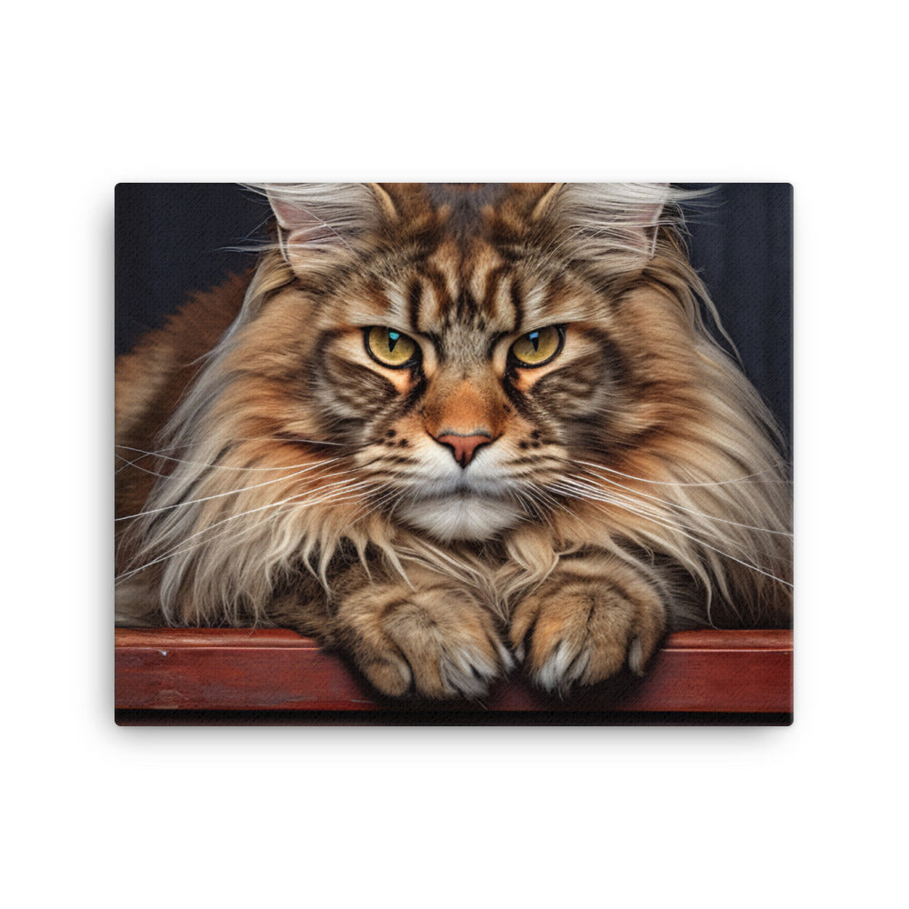 Maine Coon Canvas - PosterfyAI.com