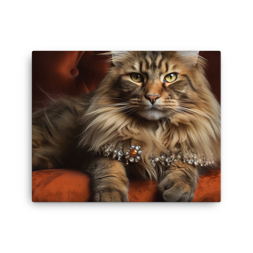Maine Coon Canvas - PosterfyAI.com