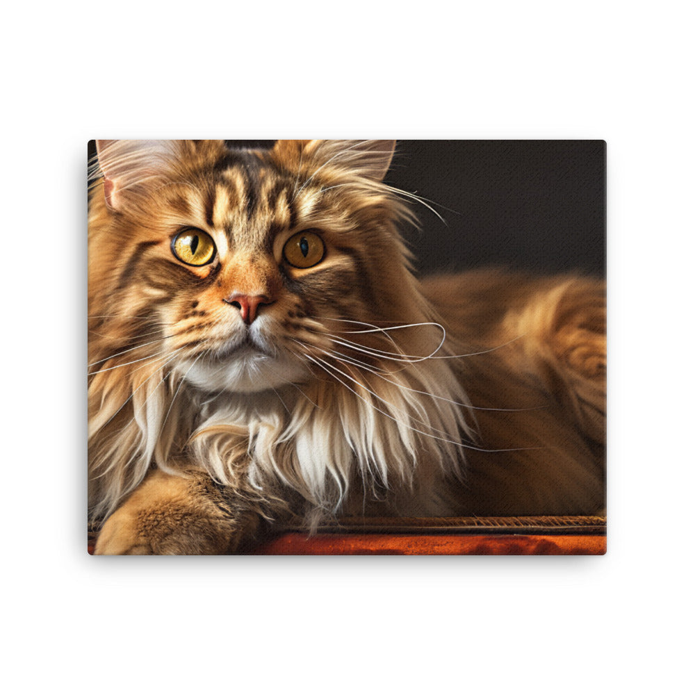 Maine Coon Canvas - PosterfyAI.com
