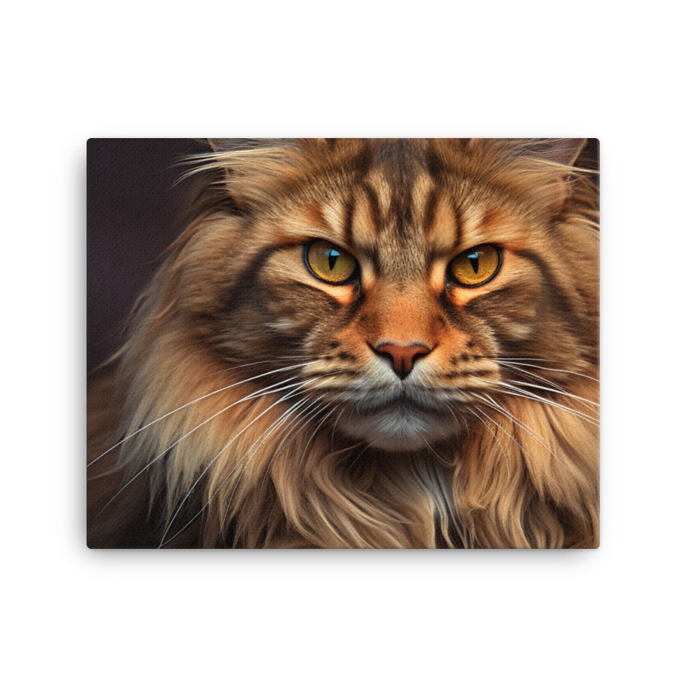Maine Coon Canvas - PosterfyAI.com