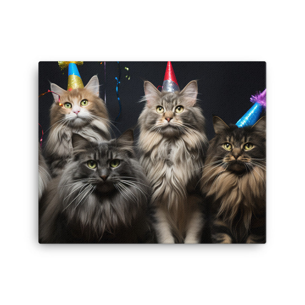 Norwegian Forest Canvas - PosterfyAI.com