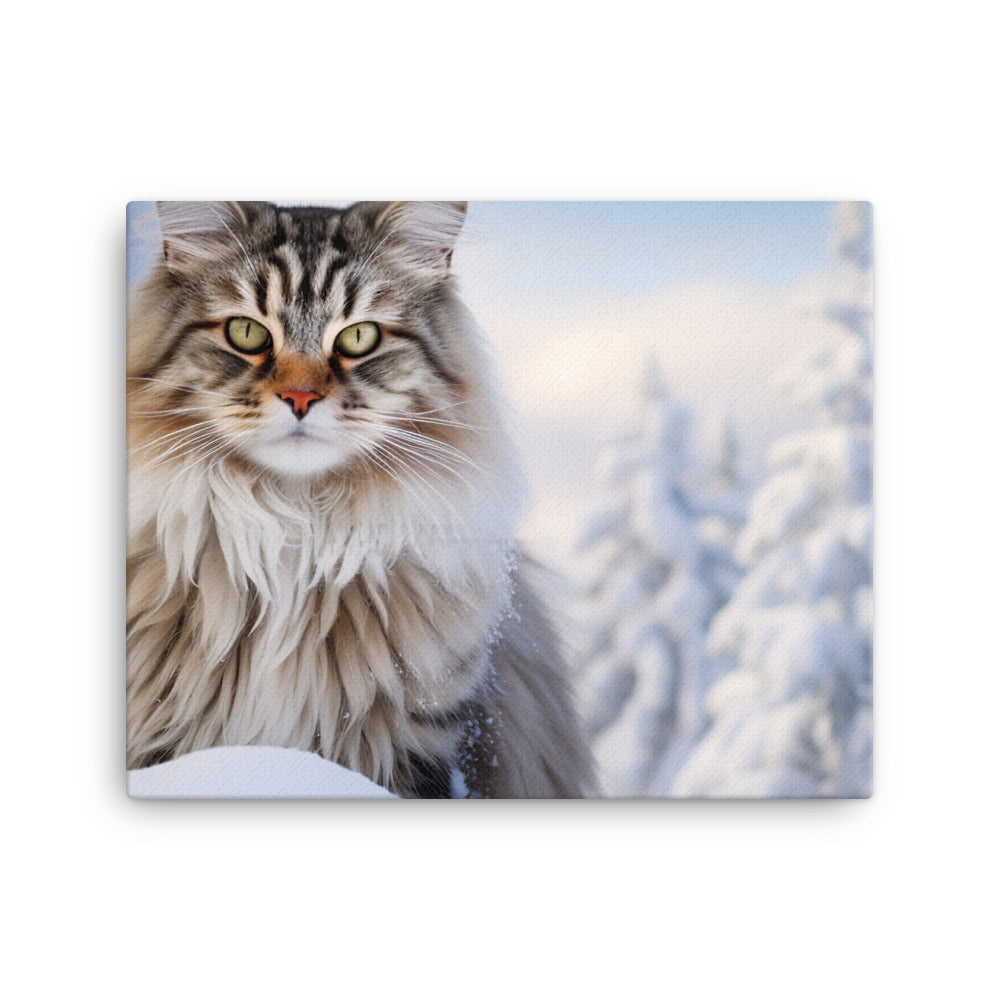 Norwegian Forest Canvas - PosterfyAI.com