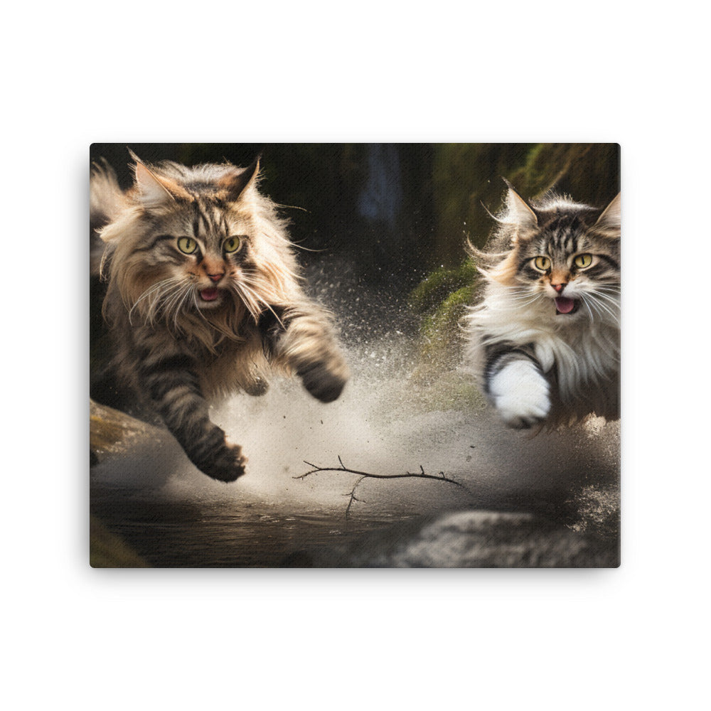 Norwegian Forest Canvas - PosterfyAI.com