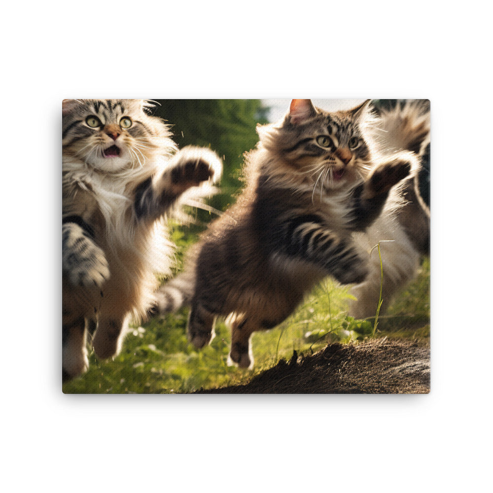 Norwegian Forest Canvas - PosterfyAI.com