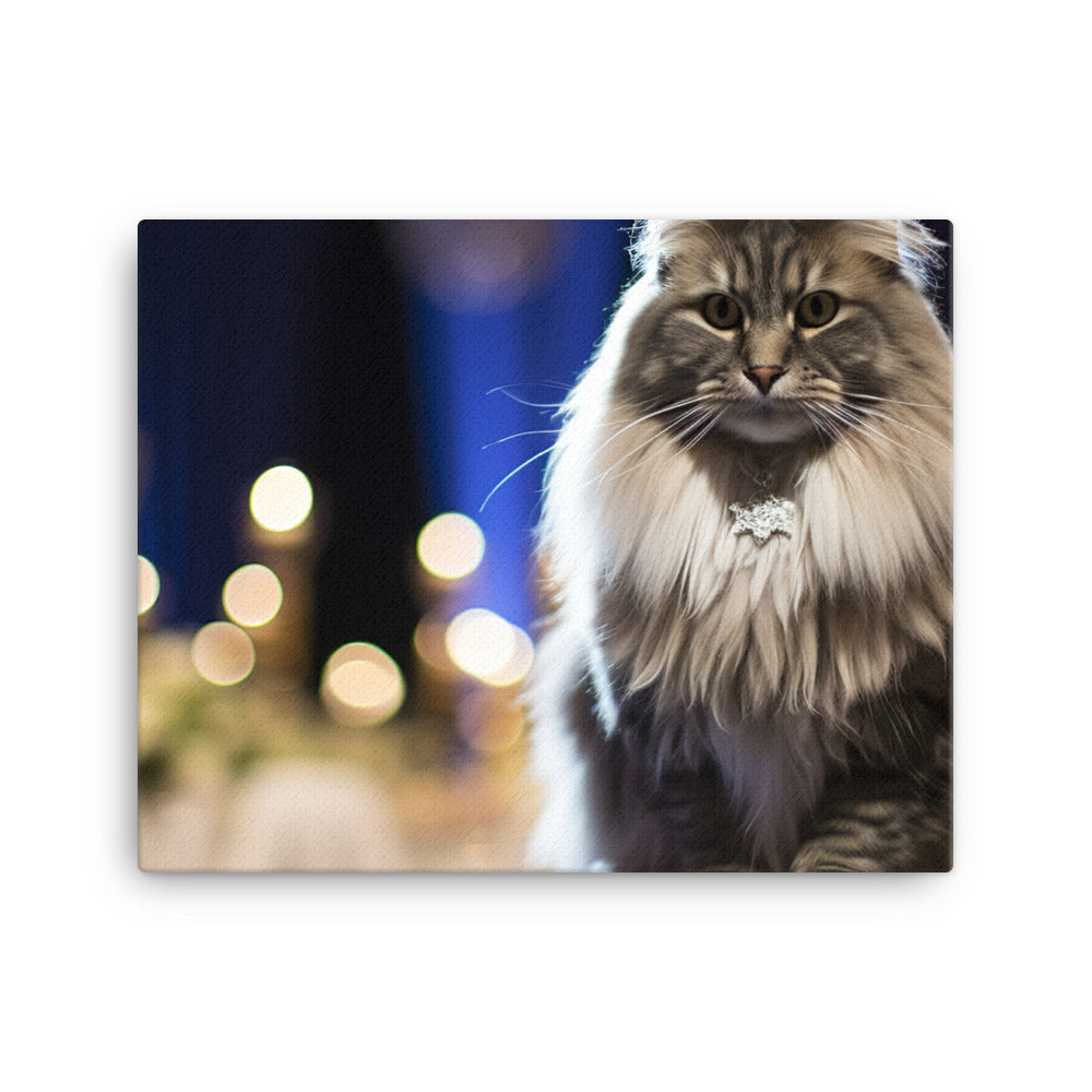 Norwegian Forest Canvas - PosterfyAI.com