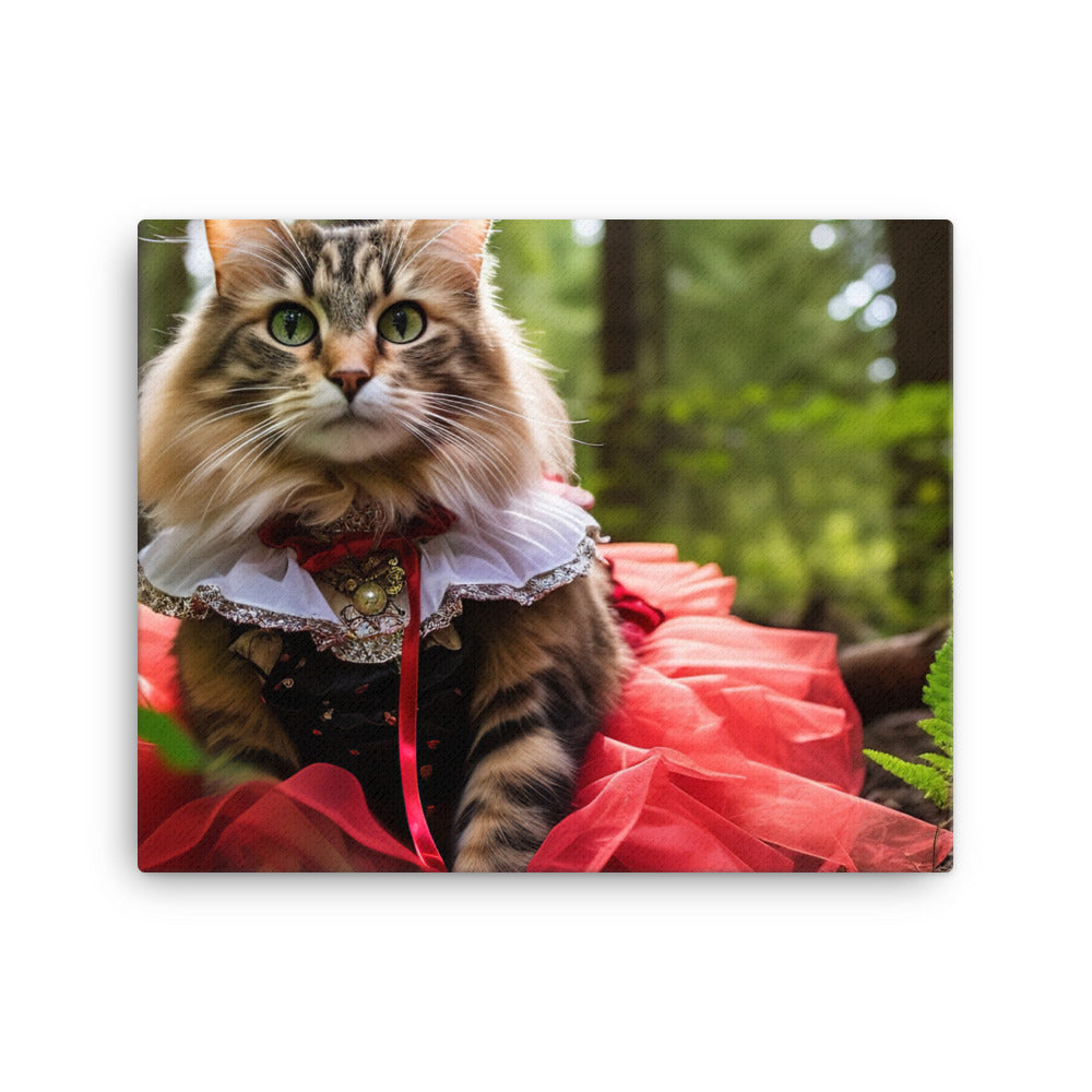 Norwegian Forest Canvas - PosterfyAI.com
