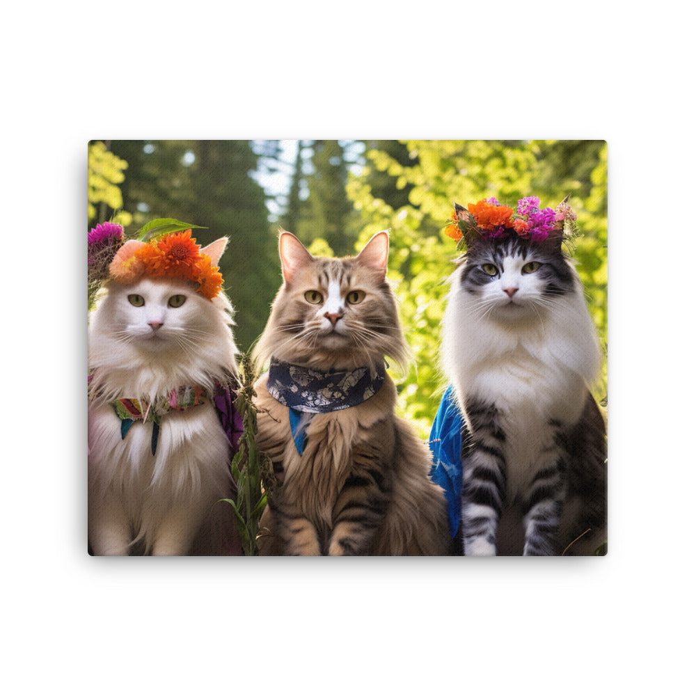 Norwegian Forest Canvas - PosterfyAI.com