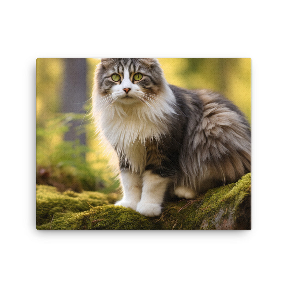 Norwegian Forest Canvas - PosterfyAI.com