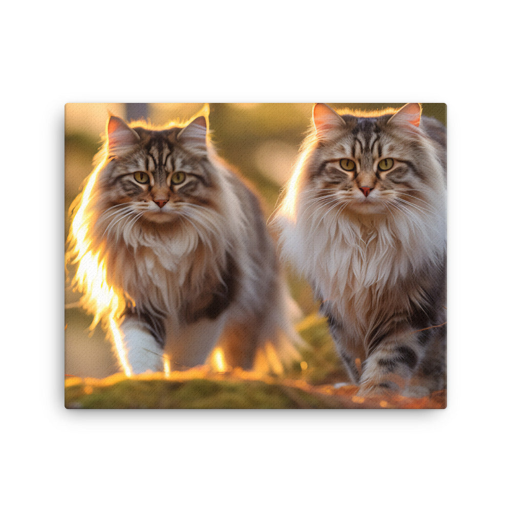 Norwegian Forest Canvas - PosterfyAI.com