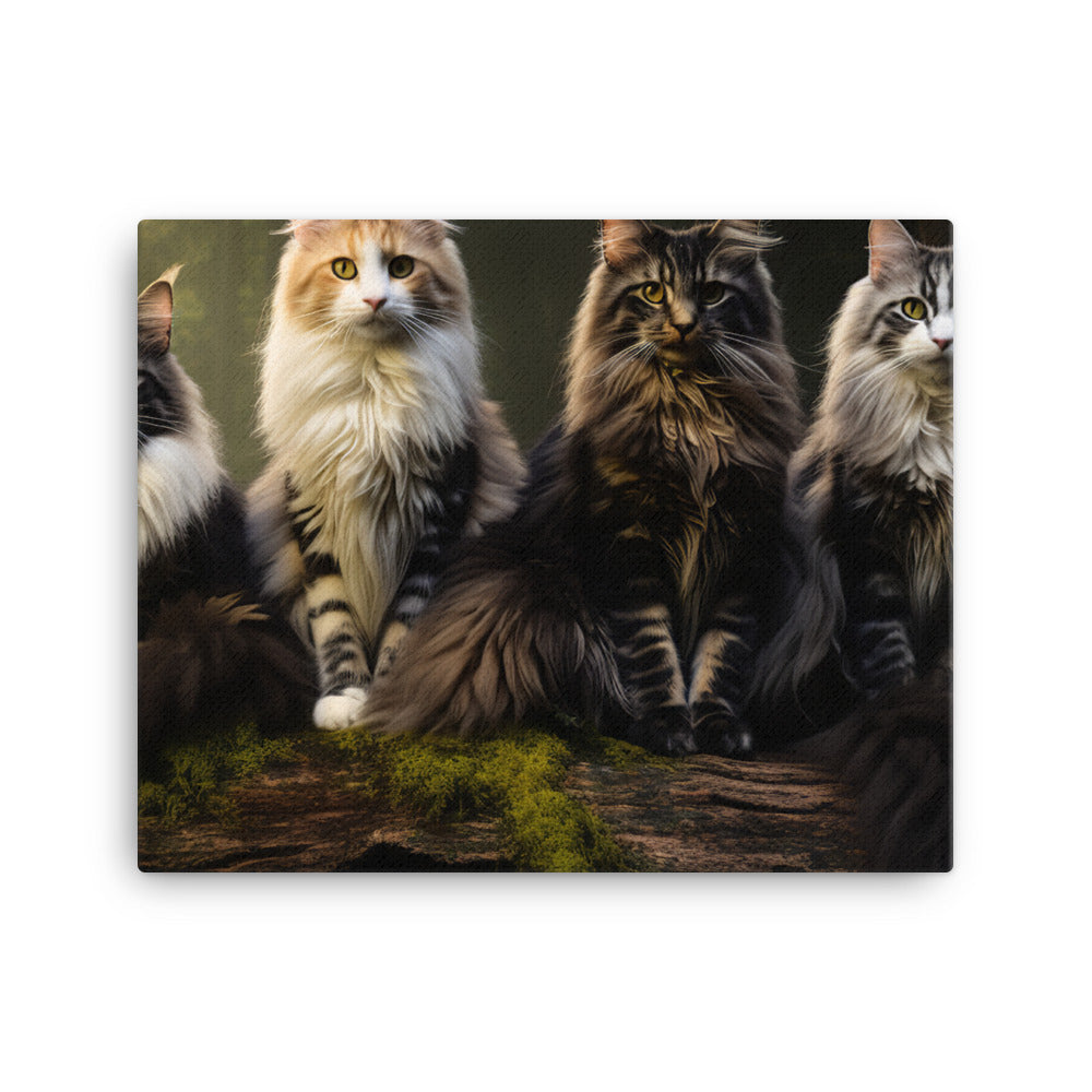 Norwegian Forest Canvas - PosterfyAI.com