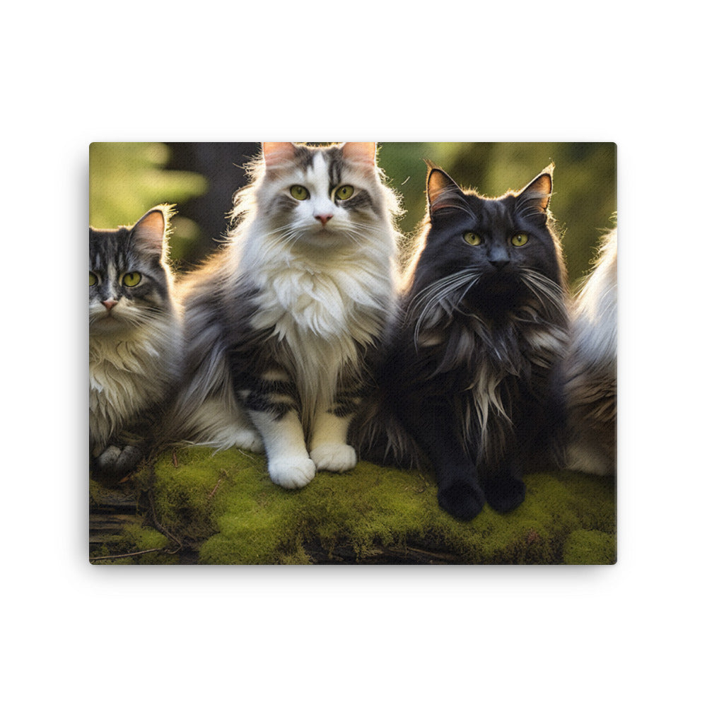 Norwegian Forest Canvas - PosterfyAI.com